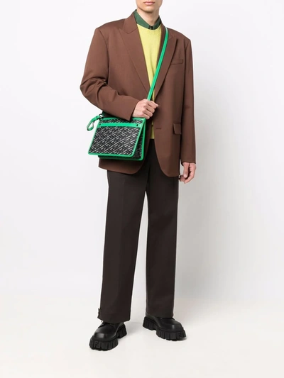 Valentino Single-breasted Virgin Wool Blazer In Braun