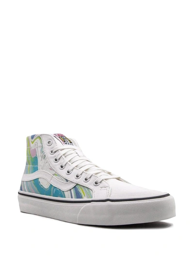 Shop Converse Sk8-hi 138 Decon "color Marble" Sneakers In White