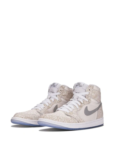 Jordan Air  1 Retro Hi Og Laser Sneakers In Neutrals