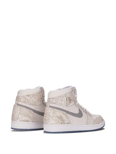 Jordan Air  1 Retro Hi Og Laser Sneakers In Neutrals