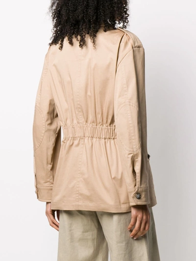 Shop Dolce & Gabbana Pocket-detail Button-up Jacket In Neutrals