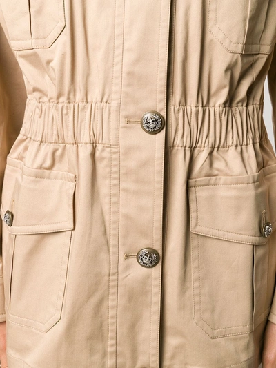 Shop Dolce & Gabbana Pocket-detail Button-up Jacket In Neutrals