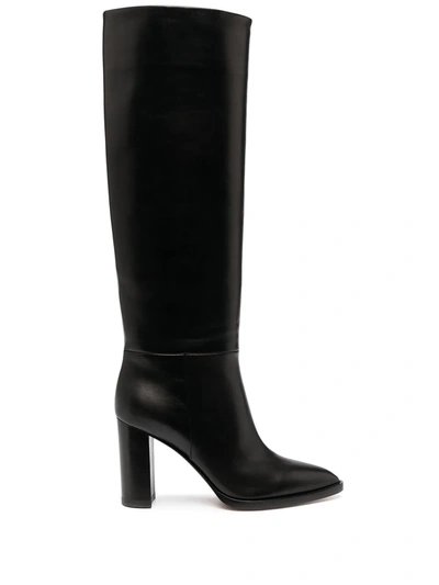 Shop Gianvito Rossi Kerolyn 85mm Knee-high Boots In Black