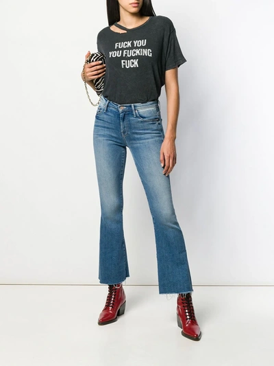 R13 DISTRESSED GRAPHIC T-SHIRT - 黑色