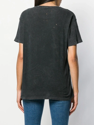 R13 DISTRESSED GRAPHIC T-SHIRT - 黑色