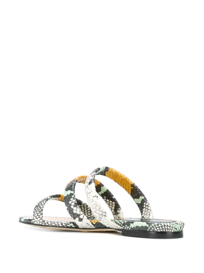 Shop Aeyde Chrissy Strappy Sandal In Green