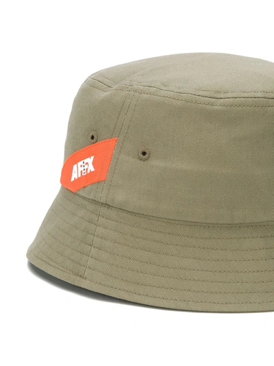 Shop Affix Logo Tag Bucket Hat In Green