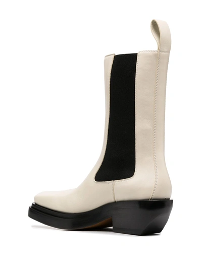 Shop Bottega Veneta Bv Lean Boots In Neutrals