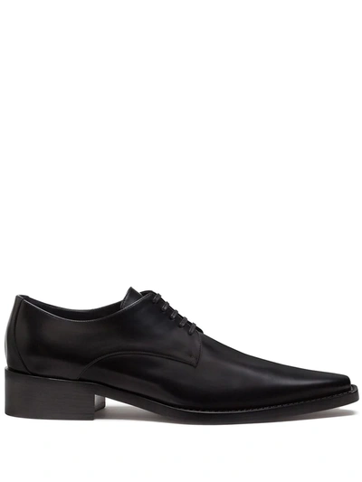 Shop Dolce & Gabbana Zanzara Derby Shoes In Black