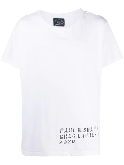 Greg Lauren Graphic-print Crew Neck T-shirt In White