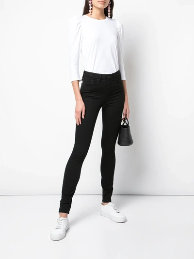 Shop L Agence Margot Skinny Jeans In Black