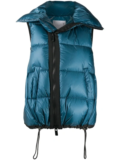 Shop Sacai Down-filled Gilet In Blue