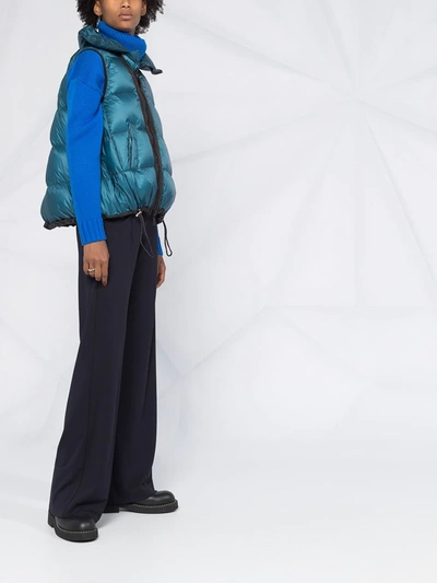 Shop Sacai Down-filled Gilet In Blue