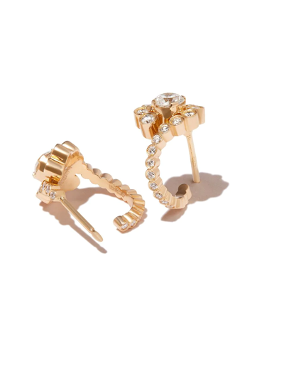 Shop Sophie Bille Brahe 18kt Yellow Gold Monica Diamond Earrings