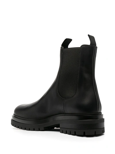 Gianvito Rossi Chester Leather Chelsea Boots In Black