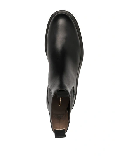 Gianvito Rossi Chester Leather Chelsea Boots In Black