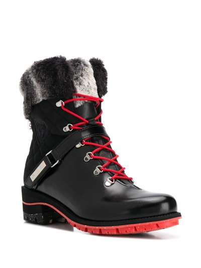 Shop Rossignol Megève Lace Up Boots In Black