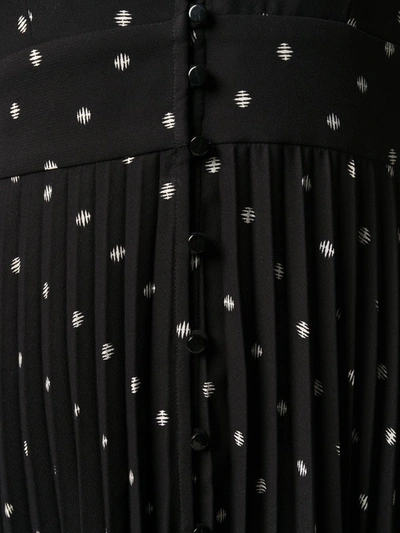 Shop Equipment Polka Dot Print Midi Dress In Black