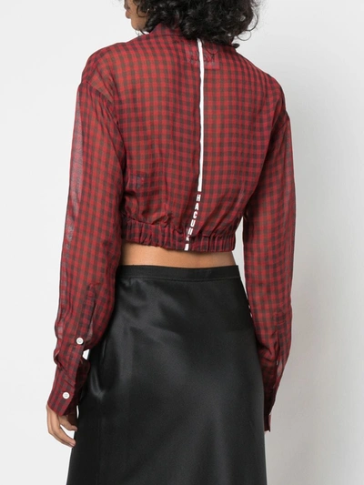 Shop Haculla Plaid Blouse In Red