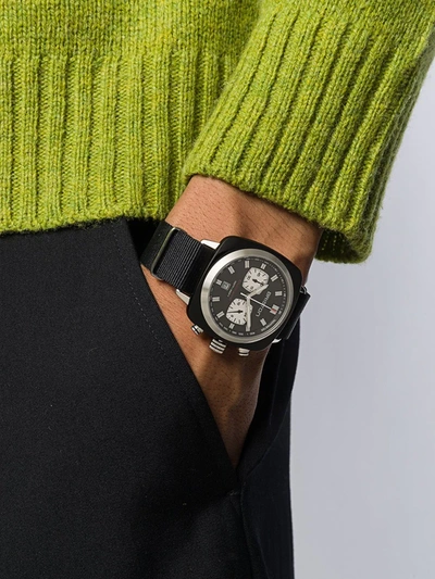 Shop Briston Watches Clubmaster Sport Chrono 42mm In Black