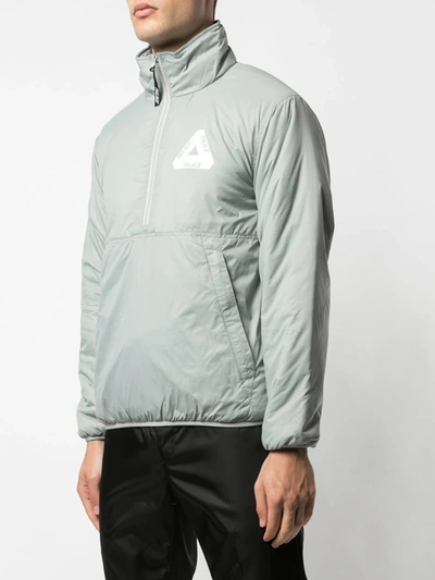 Shop Palace Packable 1/2 Zip Thinsulate Jacket In Grey