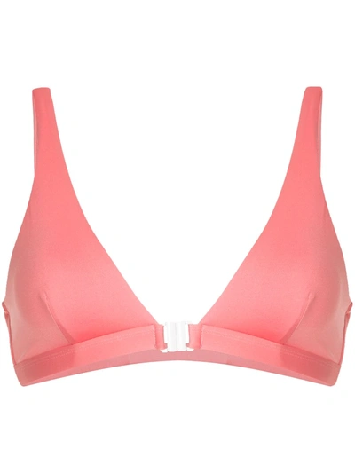 Shop Duskii Manhattan Bikini Top In Pink
