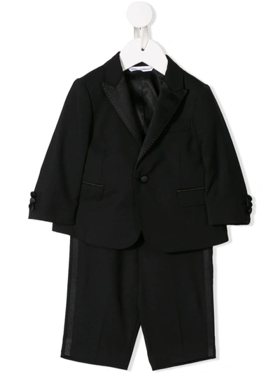 Shop Dolce & Gabbana Single-breasted Tuxedo Suit In Black