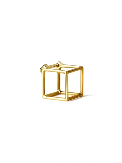 Shop Shihara Square Earring 7 In Metallic