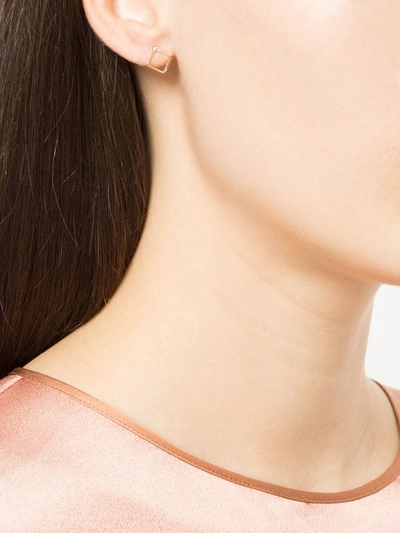 Shihara Square Earring 7 In Metallic