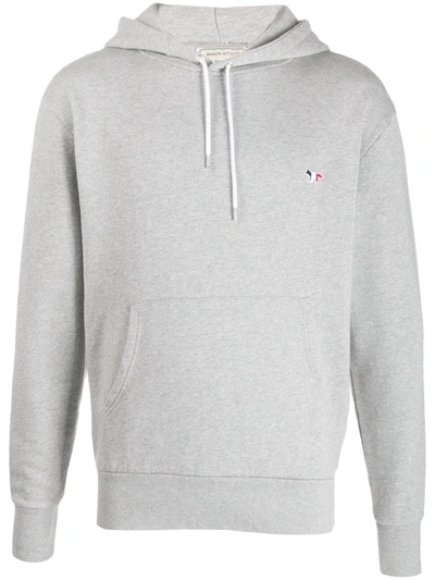 Shop Maison Kitsuné Hooded Sweatshirt In Grey