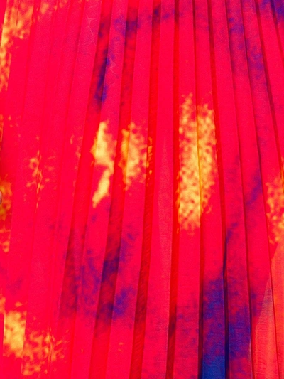 Thebe Magugu Pleated Midi Skirt In Red