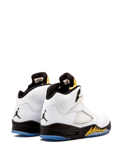 Shop Jordan Air  5 Retro "olympic Gold Medal" Sneakers In White
