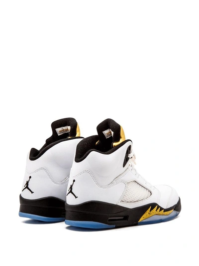 Jordan Air  5 Retro Olympic Gold Medal In White