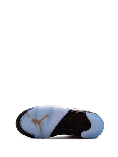 Shop Jordan Air  5 Retro "olympic Gold Medal" Sneakers In White