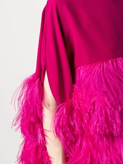 短款羽毛拼接连衣裙