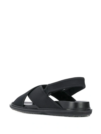 Shop Marni Fussbett Sandals In Black