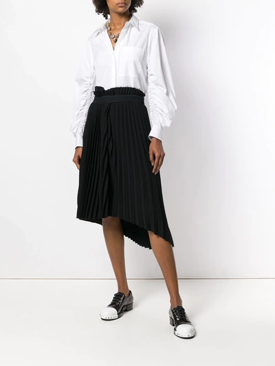 3.1 Phillip Lim Long Sleeve Shirt With Gathered Sleeves In White