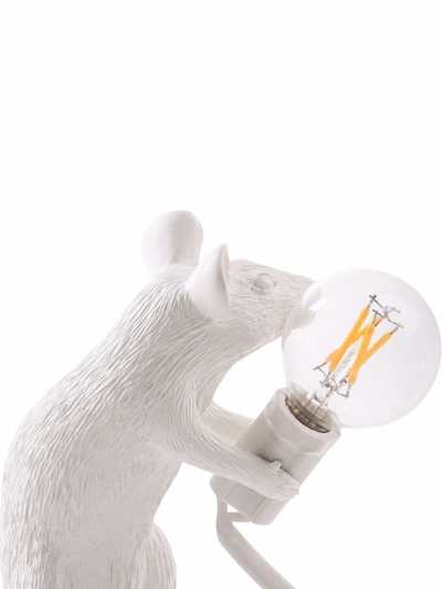 Seletti Mouse Sitting Lamp In White