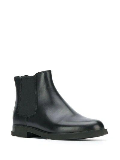 Shop Camper Iman Leather Chelsea Boots In Black