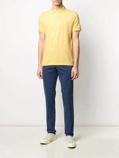 Polo Ralph Lauren Embroidered-design Polo Shirt In Yellow