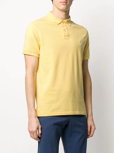 Polo Ralph Lauren Embroidered-design Polo Shirt In Yellow
