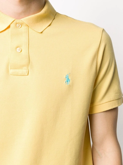 Polo Ralph Lauren Embroidered-design Polo Shirt In Yellow