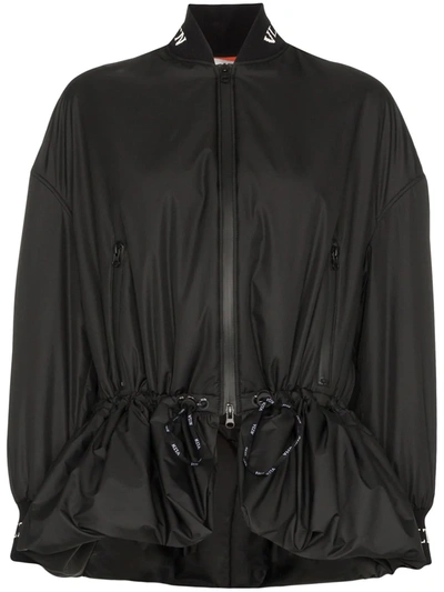 VALENTINO DRAWSTRING BOMBER JACKET - 黑色