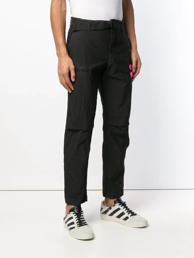 Shop Off-white D-ring Belt Trousers In Black