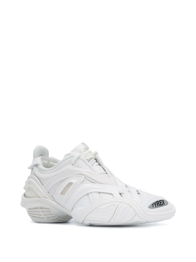 Shop Balenciaga Tyrex Sneakers In White