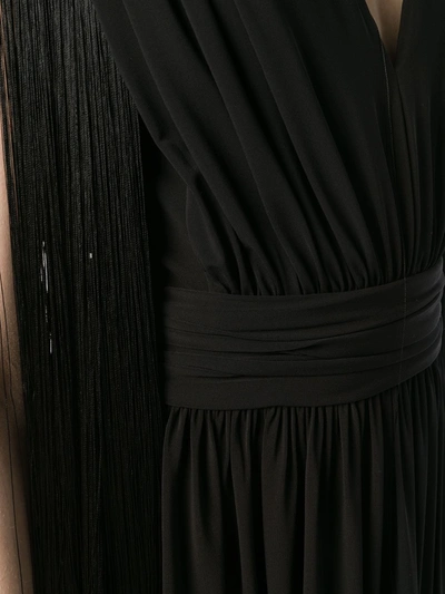 Shop Alberta Ferretti Long Evening Dress In Black
