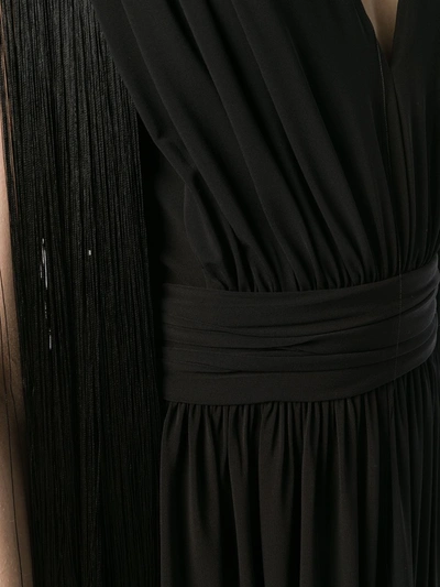 Alberta Ferretti Long Evening Dress In Black