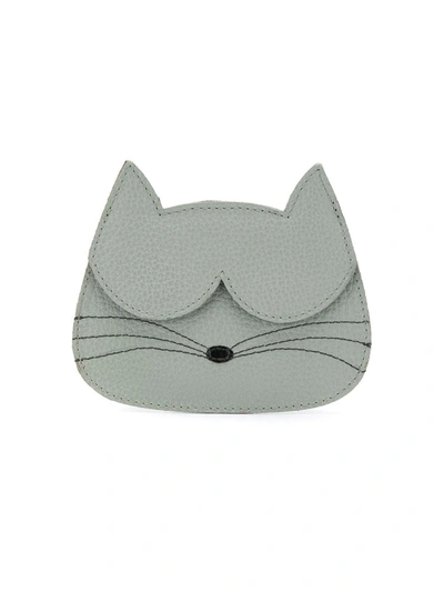 Shop Sarah Chofakian Cat Cardholder In Floatercinza