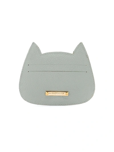 Shop Sarah Chofakian Cat Cardholder In Floatercinza