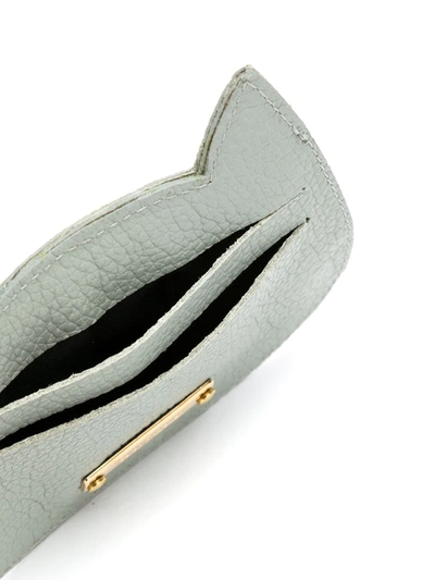 Sarah Chofakian Cat Cardholder In Floatercinza